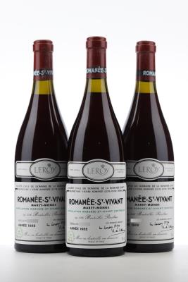 ROMANEE ST VIVANT 1988 - Domaine de la Romanee Conti - 3 Bottles