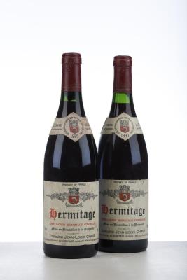 HERMITAGE ROUGE 1990 - Jean Louis Chave - 2 Bottles