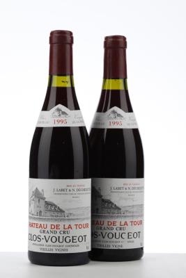 CLOS VOUGEOT 1995 - Chateau de La Tour - 2 Bottles