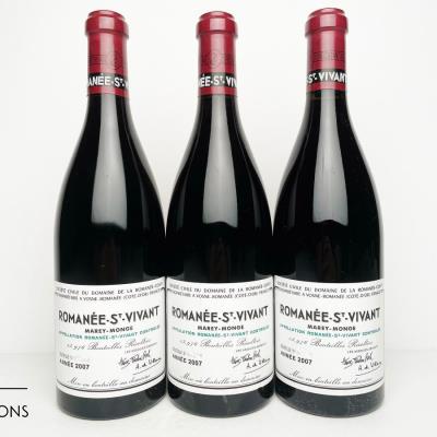 ROMANEE ST VIVANT 2007 - Domaine de la Romanee Conti - 3 Bottles