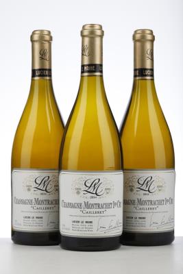 CHASSAGNE MONTRACHET BLANC CAILLERETS 2014 - Lucien Le Moine - 3 Bottles
