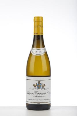 PULIGNY MONTRACHET LES FOLATIERES 2018 - Domaine Leflaive - 1 Bottle