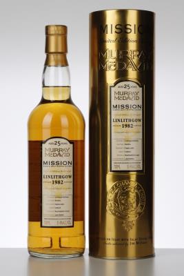 1982 LINLITHGOW MISSION - Murray McDavid Bruichladdich - Bottled in 2007 - Bourbon Cask enhanced in Cognac casks - 1 Bottle - Canister
