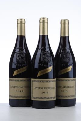GEVREY CHAMBERTIN LES EVOCELLES 2015 - Philippe Charlopin Parizot - 3 Bottles