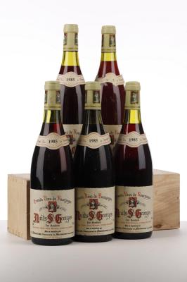 NUITS ST GEORGES LES BOUDOTS 1985 - G. Prieur - 5 Bottles