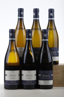 BOURGOGNE CHARDONNAY 3*2020 + BOURGOGNE BLANC CLOS DE L'EGLISE 3*2017 - Anne Gros - 6 Bottles