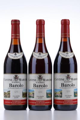 BAROLO 1979 - Marchesi di Barolo - 3 Bottles