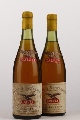 PULIGNY MONTRACHET 1957 - Calvet - 2 Bottles