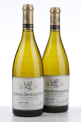 CHASSAGNE MONTRACHET BLANC LES CHAMPS GAIN 2019 - Lucien Le Moine - 2 Bottles