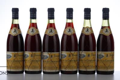 POMMARD CLOS DE LA COMMARAINE Jaboulet Vercherre 1961 - 6 Bottles