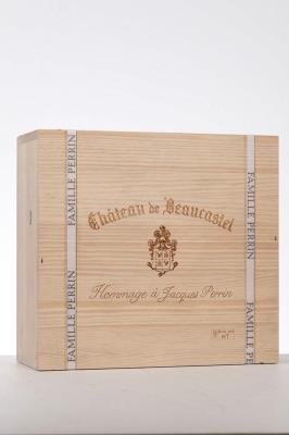 CHATEAUNEUF DU PAPE BEAUCASTEL HOMMAGE A JACQUES PERRIN 2015 - Beaucastel - 3 Bottles - Owc 3