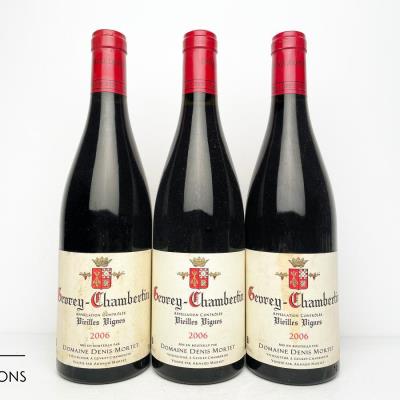 GEVREY CHAMBERTIN VIEILLES VIGNES 2006 - Denis Mortet - 3 Bottles