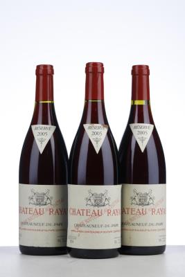 CHATEAUNEUF DU PAPE RAYAS 2005 - Reynaud - 3 Bottles