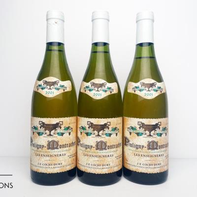 PULIGNY MONTRACHET LES ENSEIGNERES 2001 - Coche Dury - 3 Bottles