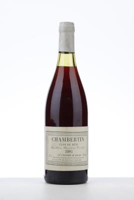 CHAMBERTIN CLOS DE BEZE 1981 - Le Cellier de Gilas - 1 Bottle