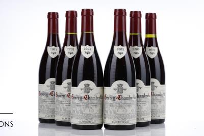 GEVREY CHAMBERTIN 2002 - Claude Dugat - 6 Bottles