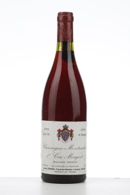 CHASSAGNE MONTRACHET ROUGE MORGEOT 1990 - Jacques Girardin - 1 Bottle