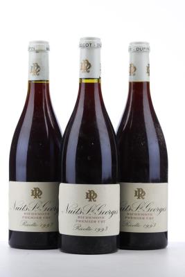 NUITS ST GEORGES LA RICHEMONE 1993 - Marc Rougeot Dupin - 3 Bottles