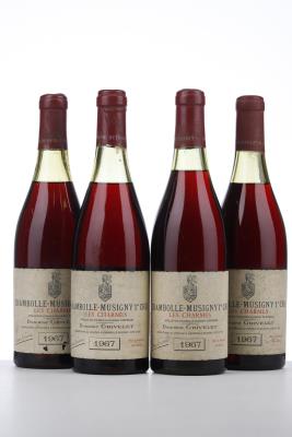 CHAMBOLLE MUSIGNY LES CHARMES 1967 - Grivelet - 4 Bottles