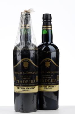 MADEIRA HENRIQUES CENTURY MALMSEY SOLERA 1900 - Henriques & Henriques - Mise en bouteille par L'Importateur - 2 Bottles