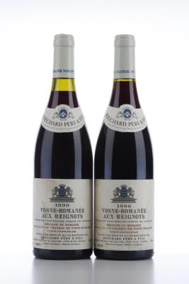 VOSNE ROMANEE AUX REIGNOTS 1996 - Chateau de Vosne Romanee - Comte Liger Belair - Bouchard - 2 Bottles