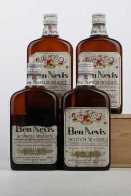 BEN NEVIS WHISKY OVER 5 Y NV - John Lint - 60ies/70ies - 4 x 0,70Ltr