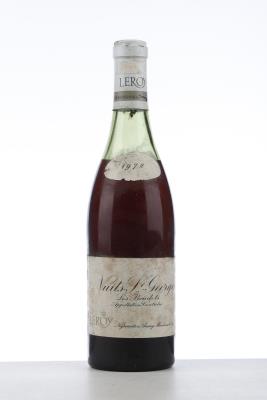 NUITS ST GEORGES LES BOUDOTS 1972 - Maison Leroy - 1 Bottle