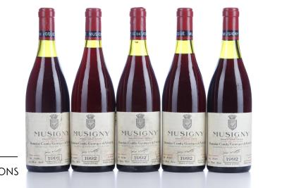 MUSIGNY CUVEE VIEILLES VIGNES 1992 - Comte de Vogue - 5 Bottles