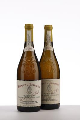 CHATEAUNEUF DU PAPE BLANC BEAUCASTEL ROUSSANNE VIEILLES VIGNES 2006 - Beaucastel - 2 Bottles