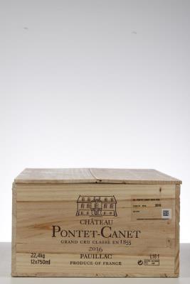 PONTET CANET 2016 - Mc - 12 Bottles - Owc 12