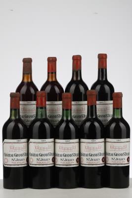 GRAND ST JULIEN 1967 - Borie Manoux - 9 Bottles