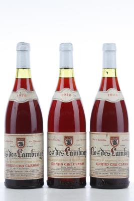 CLOS DES LAMBRAYS 1978 - Domaine des Lambrays - 3 Bottles