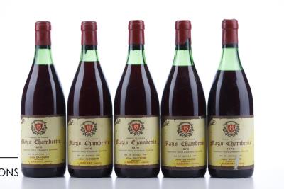 MAZIS CHAMBERTIN 1976 - Jean Sanders - 5 Bottles