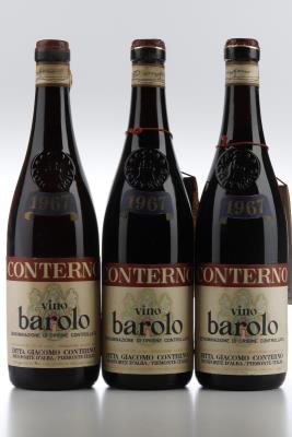 BAROLO 1967 - Giacomo Conterno  - 3 Bottles