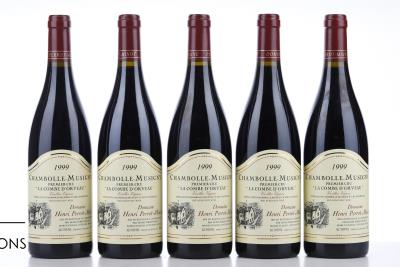 CHAMBOLLE MUSIGNY LA COMBE D'ORVEAU VIEILLES VIGNES 1999 - Perrot Minot - 5 Bottles