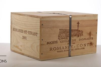 ROMANEE ST VIVANT 2001 - Domaine de la Romanee Conti - 6 Bottles - Owc 6