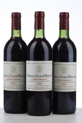 GRAND RENOUIL 1983 - Mc - 3 Bottles