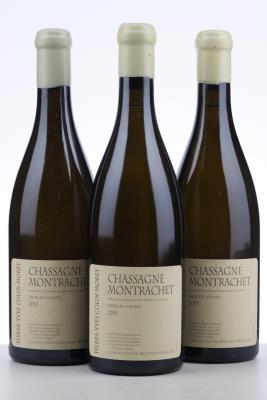 CHASSAGNE MONTRACHET BLANC VIEILLES VIGNES 2019 - Pierre Yves Collin Morey - 3 Bottles