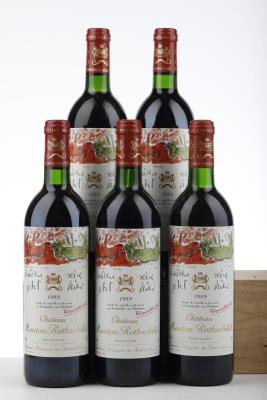 MOUTON ROTHSCHILD 1989 - Mc - 5 Bottles