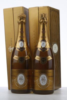 CRISTAL ROEDERER 2002 - Louis Roederer - 2 Bottles - Slightly Damaged Giftbox