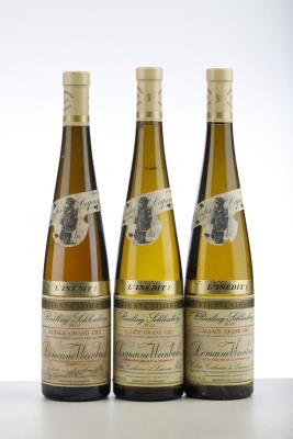 RIESLING SCHLOSSBERG CUVEE SAINTE CATHERINE L'INEDIT 1*2001 + 2*2015    - Weinbach - 3 Bottles