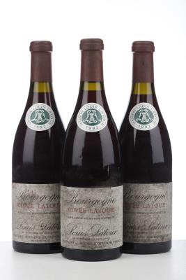 BOURGOGNE CUVEE LATOUR 1992 - Louis Latour - 3 Bottles