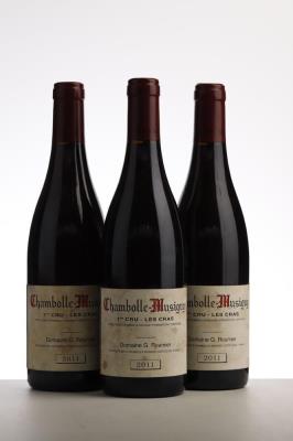 CHAMBOLLE MUSIGNY LES CRAS 2011 - Georges Roumier - 3 Bottles
