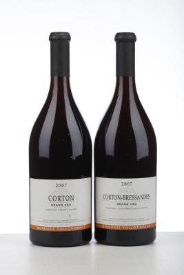LOT CORTON + CORTON BRESSANDES 2007 - Tollot Beaut  - 2 Bottles
