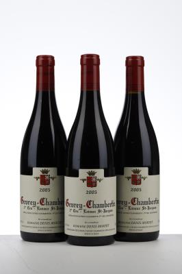 GEVREY CHAMBERTIN LAVAUX ST JACQUES 2005 - Denis Mortet - 3 Bottles
