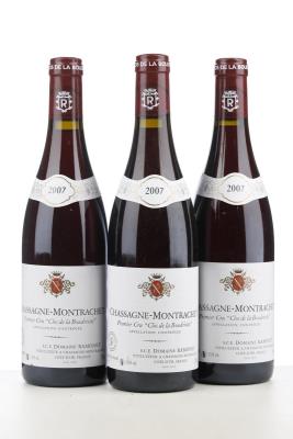 CHASSAGNE MONTRACHET CLOS DE LA BOUDRIOTTE 2007 - Ramonet - 3 Bottles