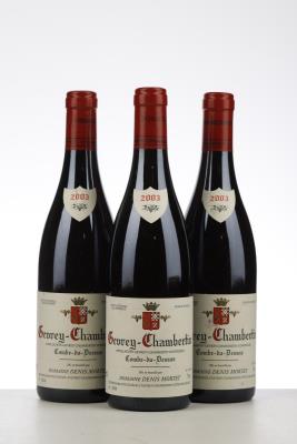 GEVREY CHAMBERTIN COMBE DU DESSUS 2003 - Denis Mortet - 3 Bottles