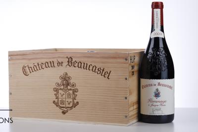 CHATEAUNEUF DU PAPE BEAUCASTEL HOMMAGE A JACQUES PERRIN 2009 - Beaucastel - 6 Bottles - Owc 6