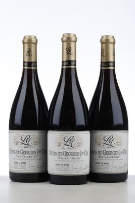 NUITS ST GEORGES LES VAUCRAINS 2016 - Lucien Le Moine - 3 Bottles