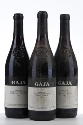 2 SORI SAN LORENZO + 1 SORI TILDIN 1985 - Gaja - 3 Bottles